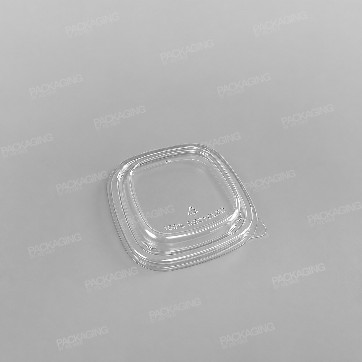 Hippo PET Lids For Square Kraft Food Bowls