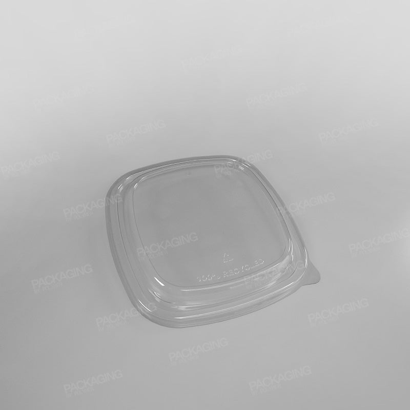 Hippo PET Lids For Square Kraft Food Bowls