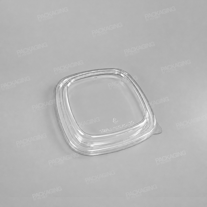 Hippo PET Lids For Square Kraft Food Bowls