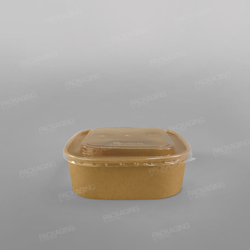 Hippo Square Kraft Food Bowls