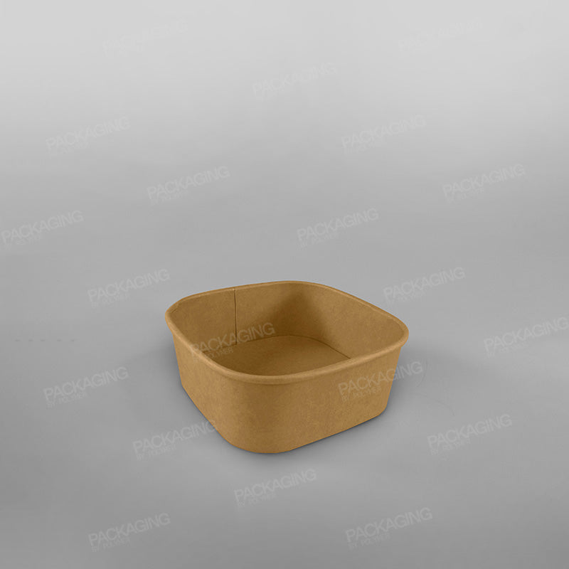 Hippo Square Kraft Food Bowls