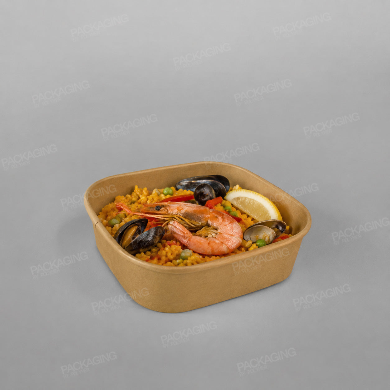 Hippo Square Kraft Food Bowls