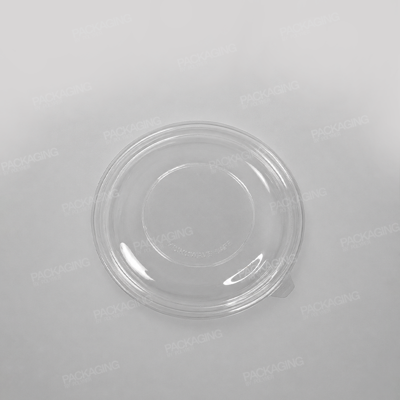 rPET Domed Lid For Sabert Clear Round Salad Bowl