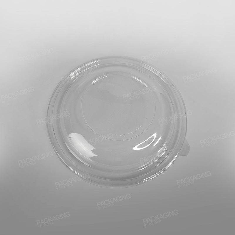 rPET Domed Lid For Sabert Clear Round Salad Bowl