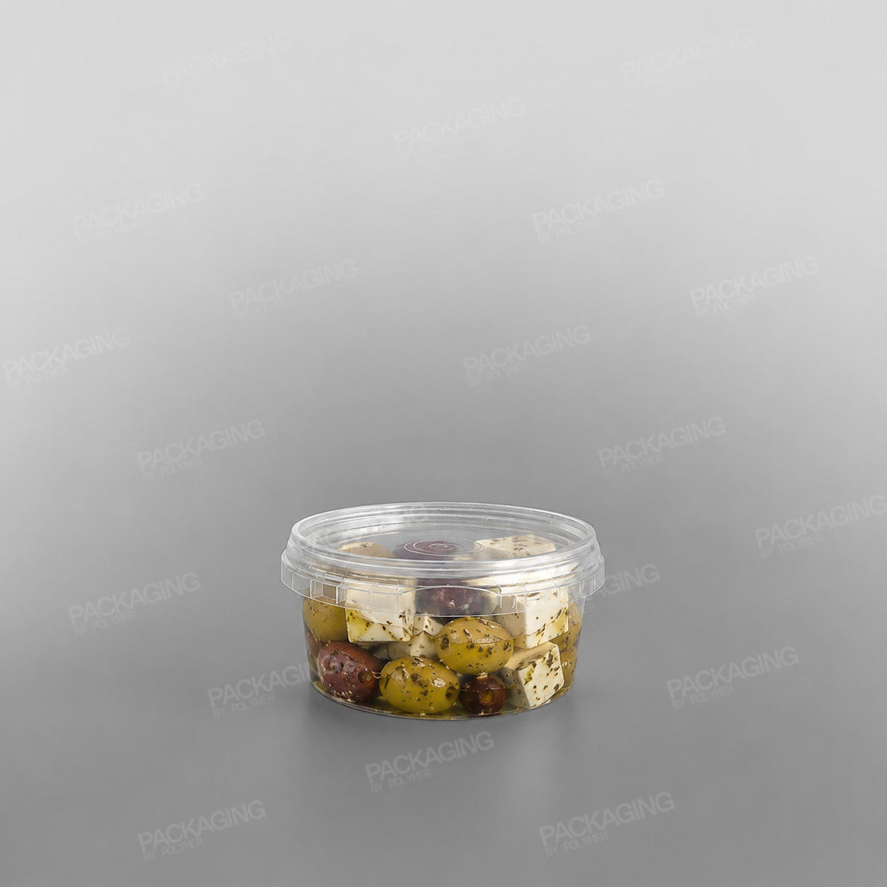 Tamper-proof Clear Round Containers & Lids