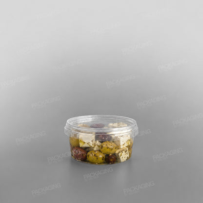 Tamper-proof Clear Round Containers & Lids