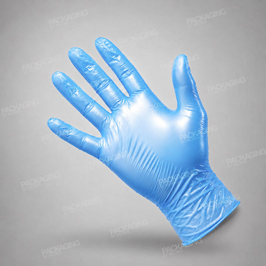 Vinyl Gloves Blue, Powder Free