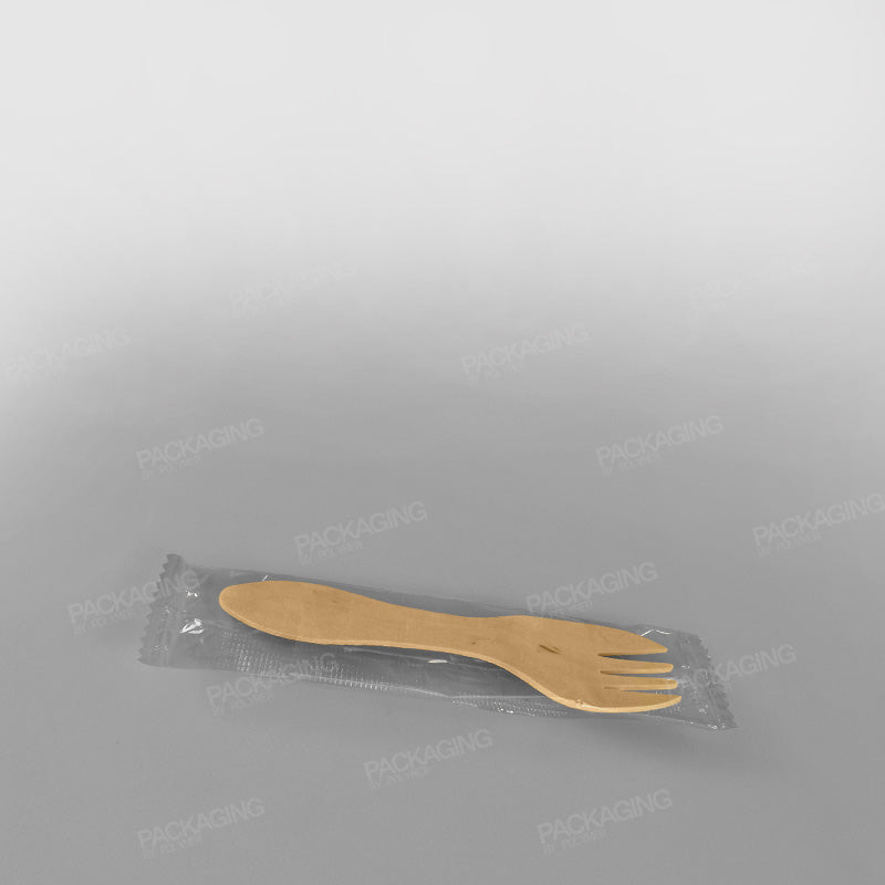 Wooden Wrapped Spork [10.2cm]