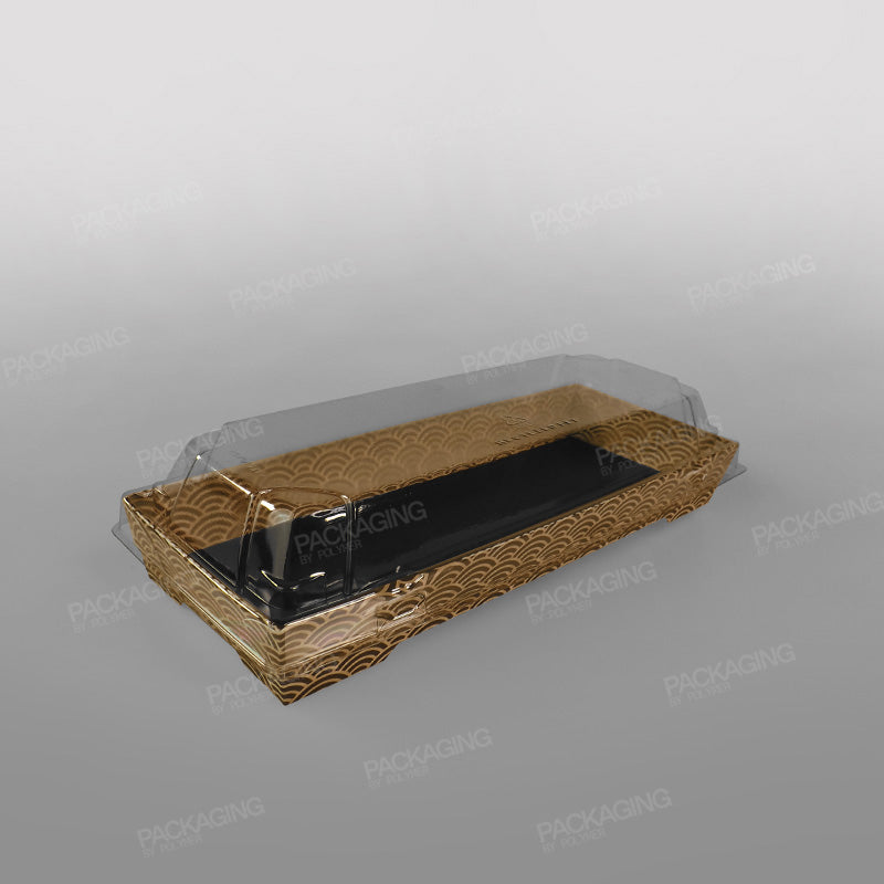 rPET Lid For Sabert Zen Kraft Sushi Tray
