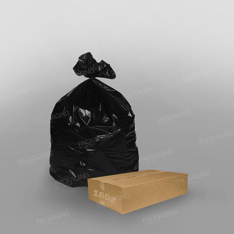 100 Sacchi Compattatori In Polietilene Resistente - Nero - Dimensioni 20x34x46 Pollici - 180 Gauge - Capacità 81-120 Litri - Foto 4