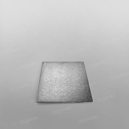 Cake Card Silver Square, Double Thick