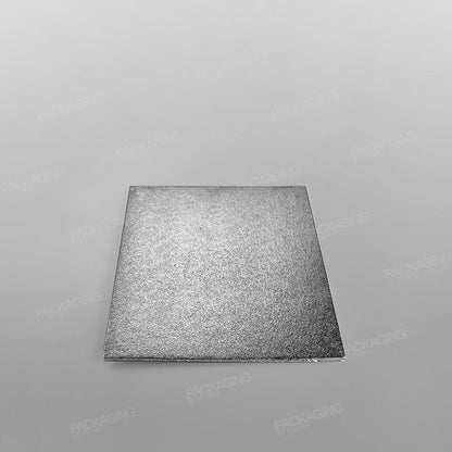 Cake Card Silver Square, Double Thick
