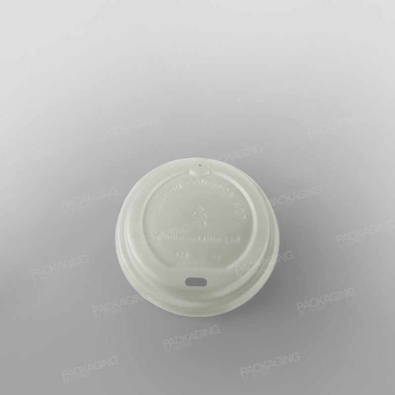 Compostable CPLA Sip Lid | Secure Fit for Hot Drinks
