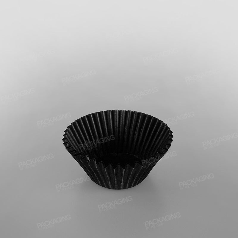 Bun Case Plain Black - 50 x 50mm