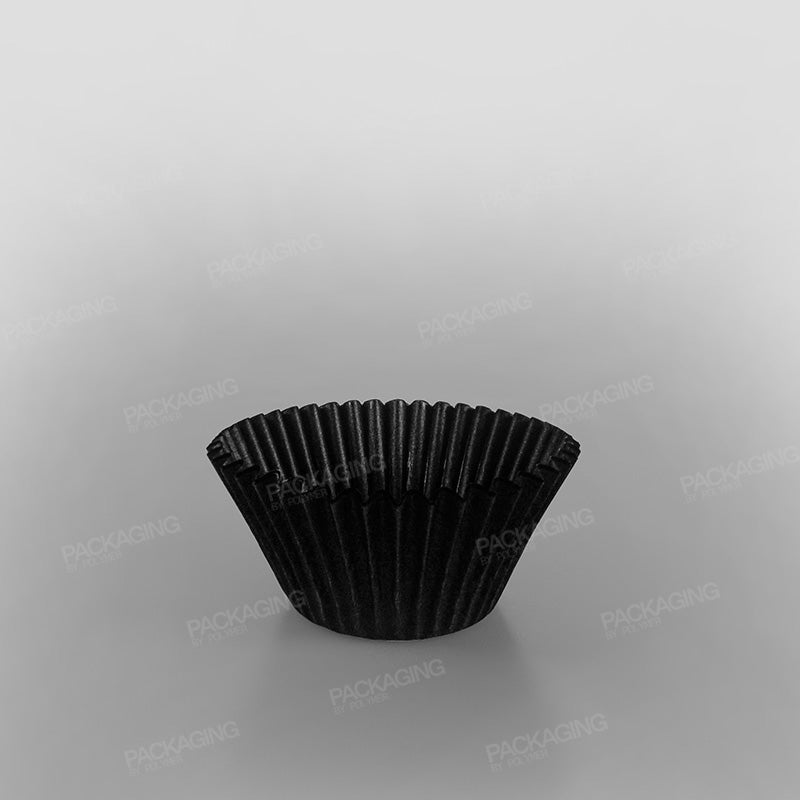 Bun Case Plain Black - 50 x 50mm