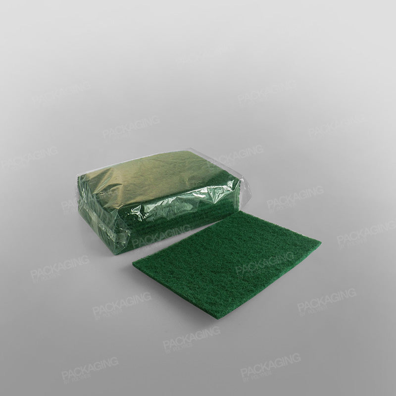 Green Scouring Pads — Packaging By Polymer