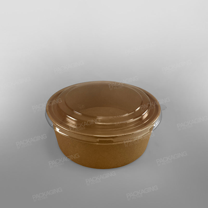 Polymer PET Lid For Food Bowl - Kraft