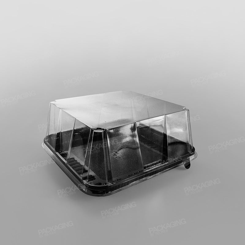 GPI Actipack Premium Clear Square Gateaux Domed Lid - 7.5 inch