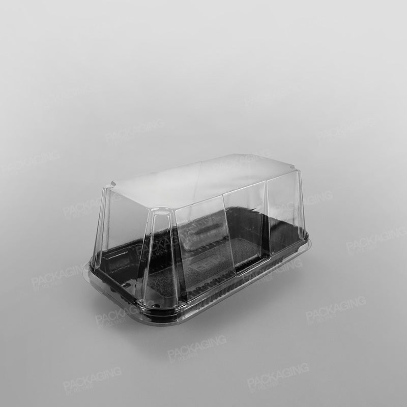 GPI Actipack Premium Clear Rectangular Domed Lid - 226 x 122mm