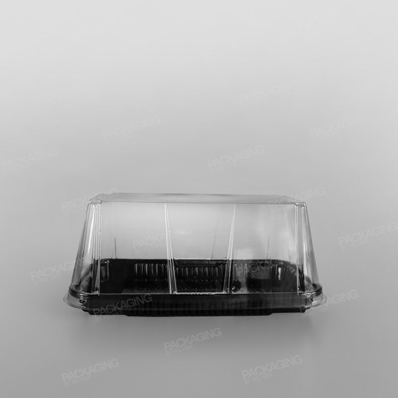 GPI Actipack Premium Clear Rectangular Domed Lid - 226 x 122mm