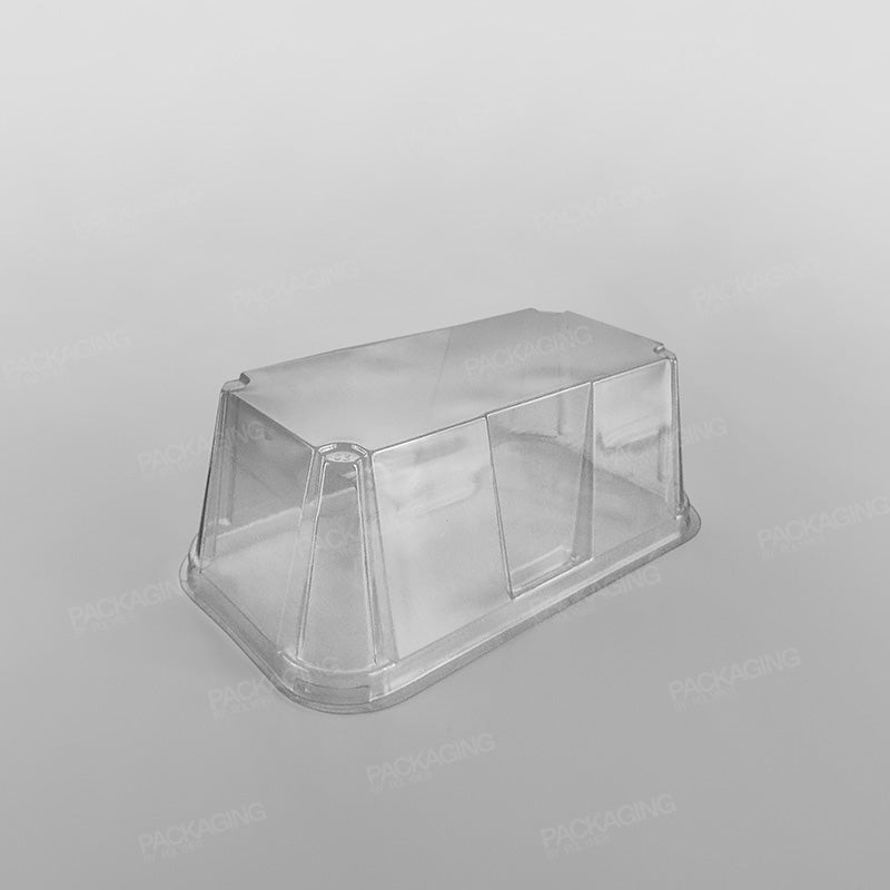 GPI Actipack Premium Clear Rectangular Domed Lid - 226 x 122mm