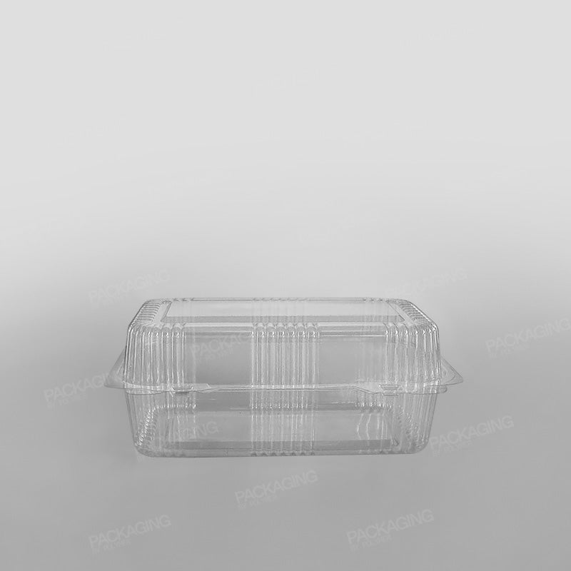 Somoplast Clear Hinged Rectangular Bakery Container