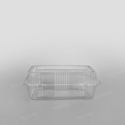 Somoplast Clear Hinged Rectangular Bakery Container