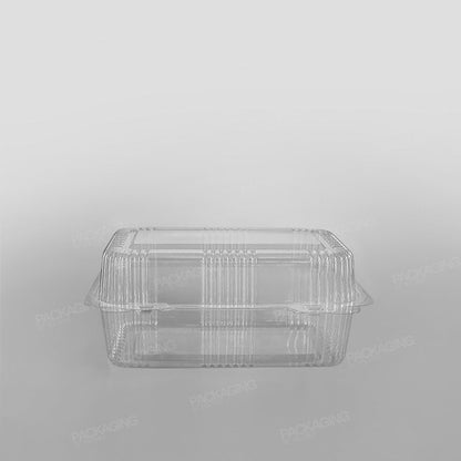Somoplast Clear Hinged Rectangular Bakery Container