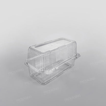 Somoplast Clear Hinged Rectangular Bakery Container