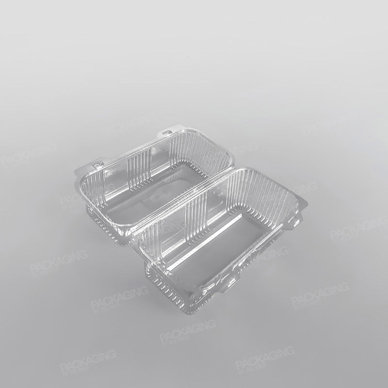 Somoplast Clear Hinged Rectangular Bakery Container