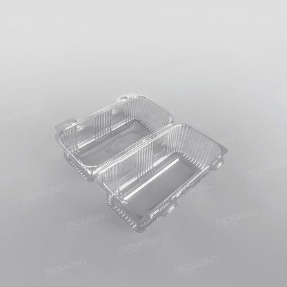 Somoplast Clear Hinged Rectangular Bakery Container