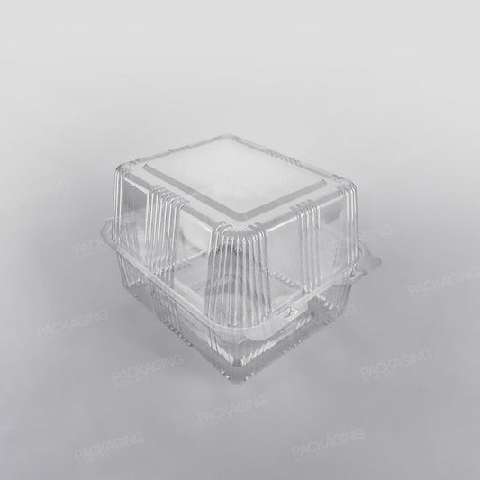 Somoplast Clear Hinged Rectangular Bakery Container - 750cc