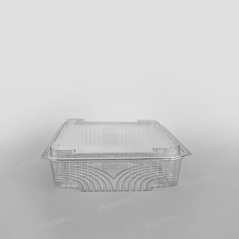 Somoplast Clear Hinged Domed Square Container