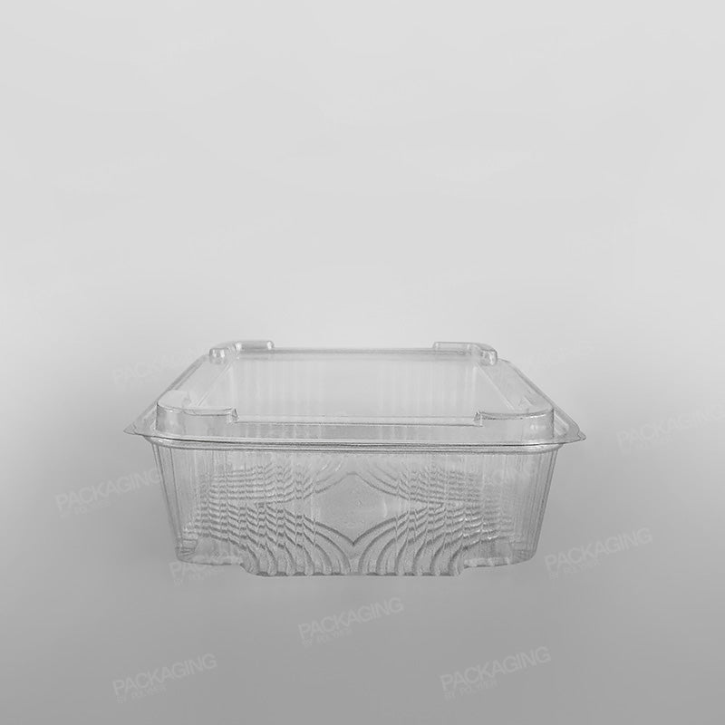 Somoplast Clear Hinged Domed Square Container