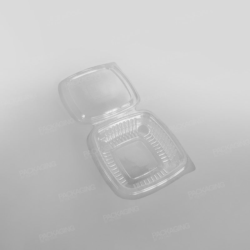 Somoplast Clear Hinged Flat Square Container