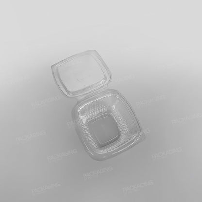 Somoplast Clear Hinged Flat Square Container