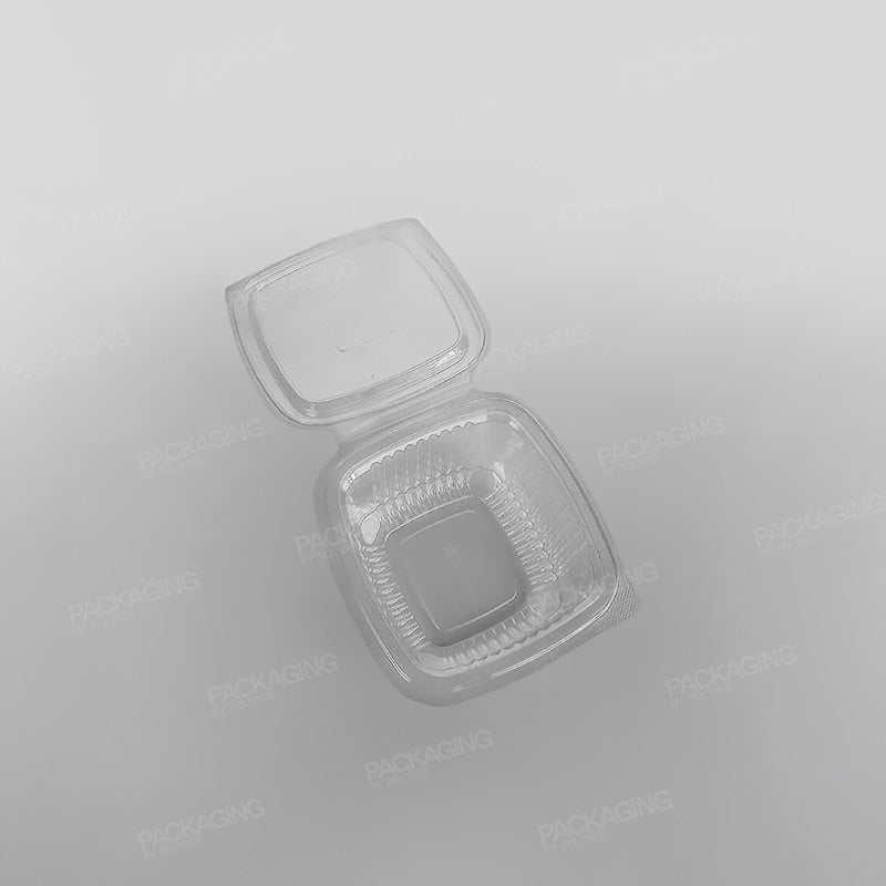 Somoplast Clear Hinged Flat Square Container