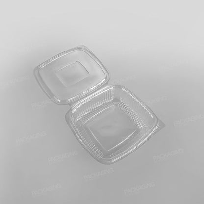Somoplast Clear Hinged Flat Square Container