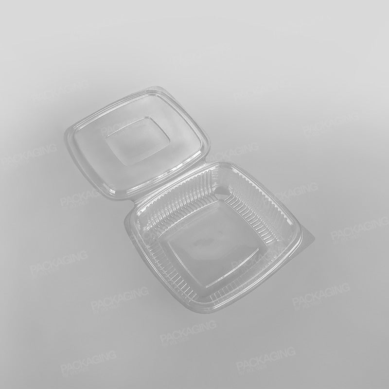 Somoplast Clear Hinged Flat Square Container