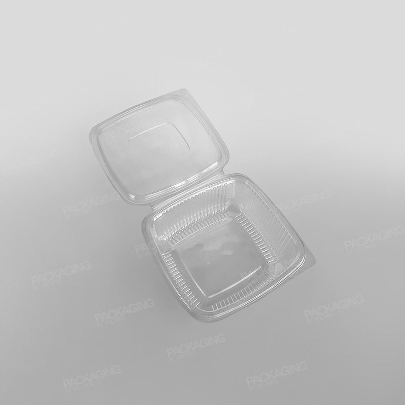 Somoplast Clear Hinged Flat Square Container