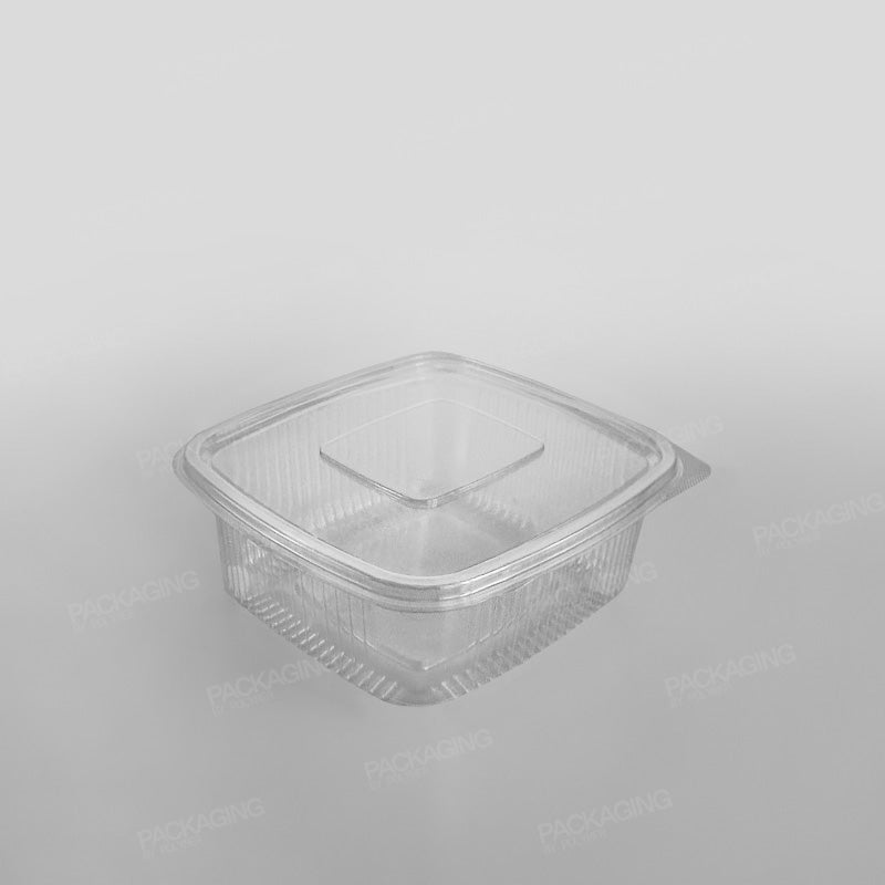 Somoplast Clear Hinged Flat Square Container