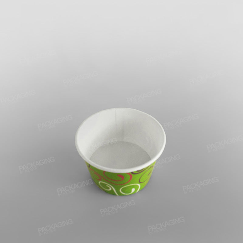 Paper Ice Cream Cups, Green Design