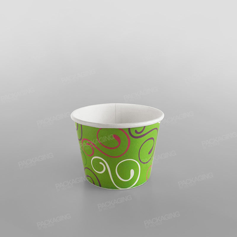 Paper Ice Cream Cups, Green Design