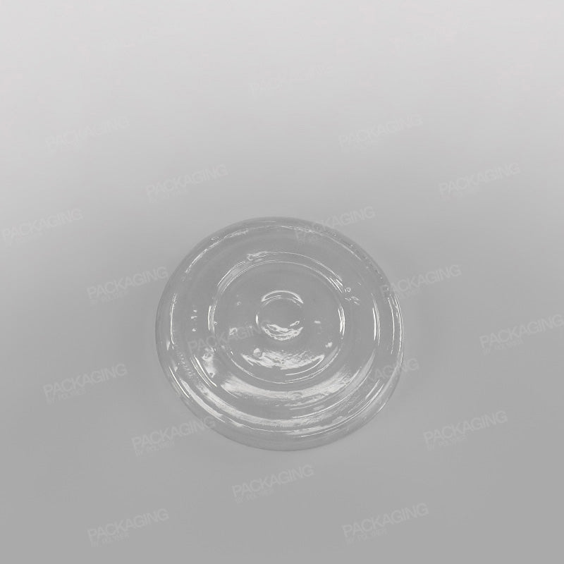 Clear Flat Lid To Fit Ice Cream Cups - White & Green Designs