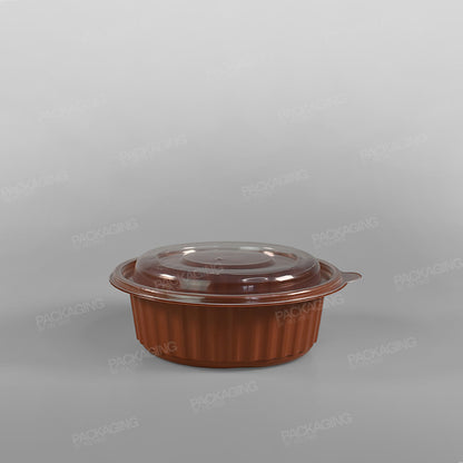 Somoplast Brown Round Microwavable Bowl - 500cc