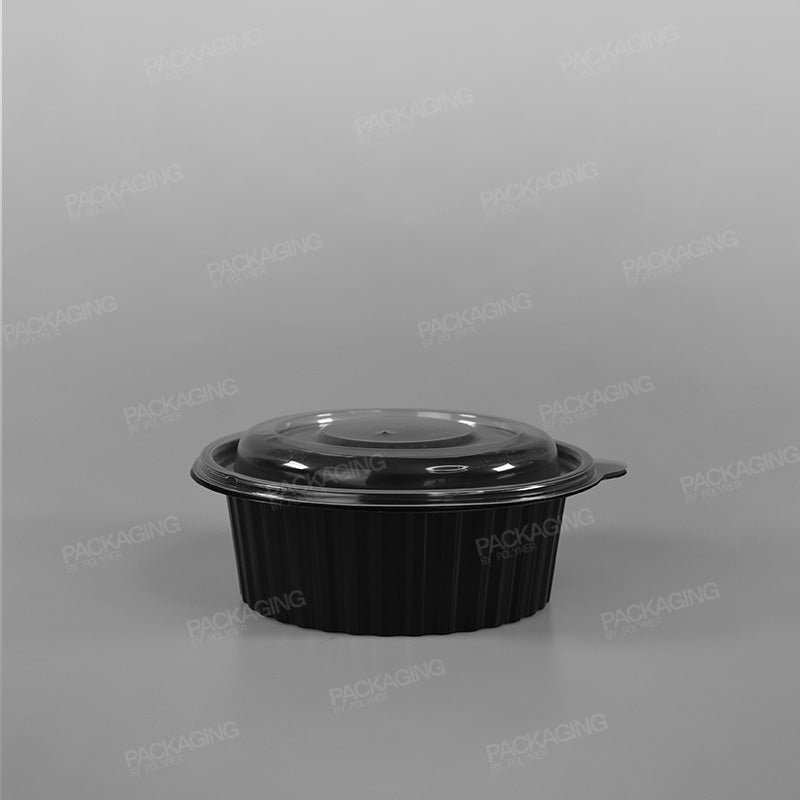 Somoplast Black Microwavable Bowl