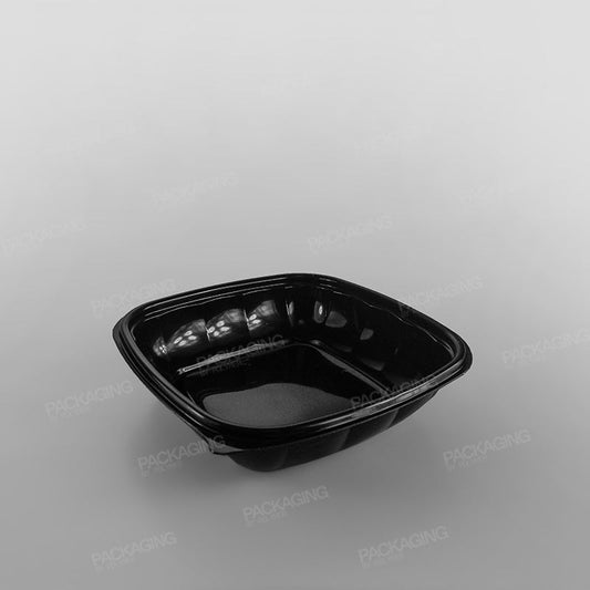Somoplast Square Black Microwavable Container - 500cc