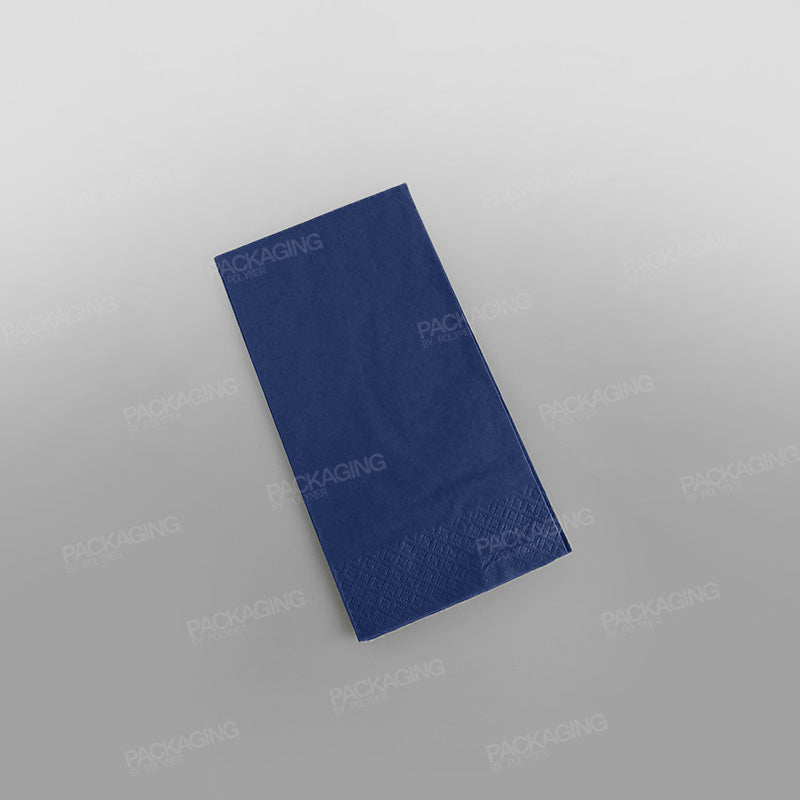 Poppies Napkin Navy Blue 2 Ply - 8 Fold