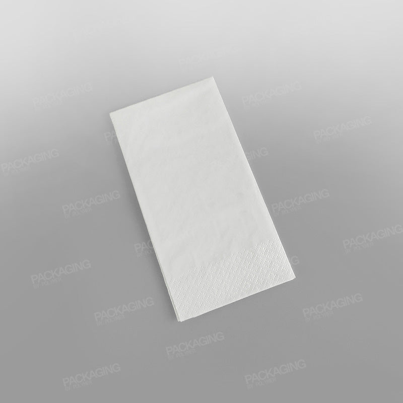 Poppies Napkin White 2 Ply - 8 Fold