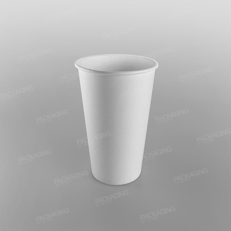 Single Wall White Paper Coffee Cup